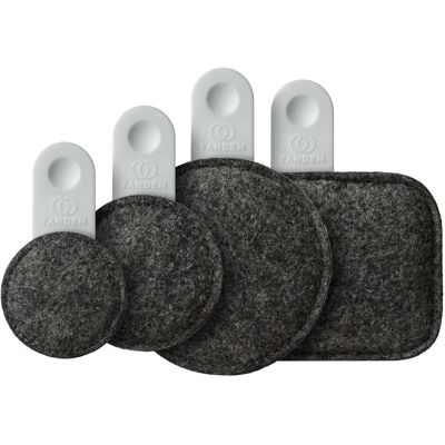 Tandem Drums Drops Kit de tampons de batterie, Batterie : accessoires, Gris Tandem Drums Drops Kit de tampons de batterie, Batterie : accessoires, Gris