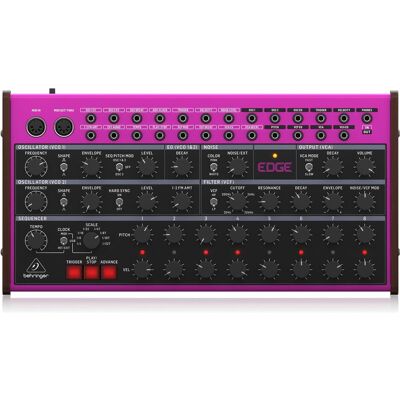 Behringer Synthétiseur de percussion analogique Edge, Synthétiseur, Noir, Violet Behringer Synthétiseur de percussion analogique Edge, Synthétiseur, Noir, Violet