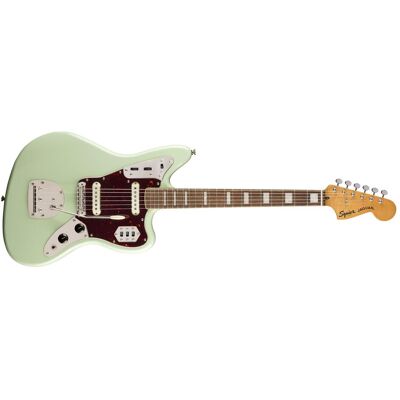 Squier Classic Vibe '70s Jaguar LRL (Guitare électrique, Corps : Bois de peuplier, Manche : Érable, Touche : Indienne Laurel), Guitare, Vert Squier Classic Vibe '70s Jaguar LRL (Guitare électrique, Corps : Bois de peuplier, Manche : Érable, Touche : Indienne Laurel), Guitare, Vert