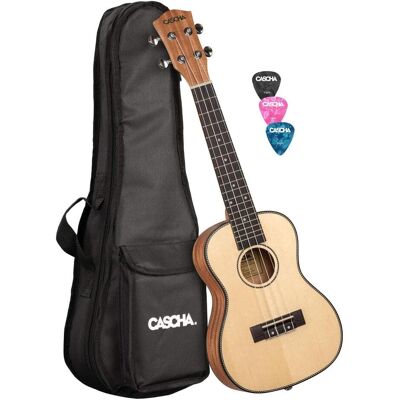 Cascha HH 2151 concert ukelele set (De concert), Ukulélé, Marron Cascha HH 2151 concert ukelele set (De concert), Ukulélé, Marron