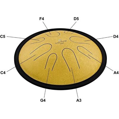 Meinl CSTD3G Tambour linguistique compact (Percussion), Instrument à percussion, Or Meinl CSTD3G Tambour linguistique compact (Percussion), Instrument à percussion, Or
