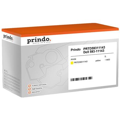 Prindo, Toner, compatible avec Dell 593-11143 (Y) Prindo, Toner, compatible avec Dell 593-11143 (Y)