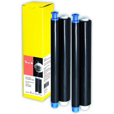 Peach, Fax : accessoires, 2 rouleaux à transfert thermique de remplacement pour Panasonic KX-FA55X Peach, Fax : accessoires, 2 rouleaux à transfert thermique de remplacement pour Panasonic KX-FA55X