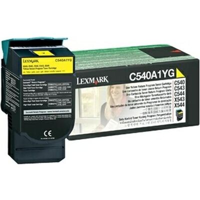Lexmark Toner, C540a1yg (Y) Lexmark Toner, C540a1yg (Y)