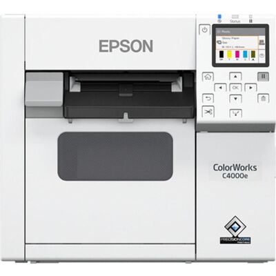 Epson CW-C4000e (1200 dpi), Imprimante d'étiquettes, Gris, Blanc Epson CW-C4000e (1200 dpi), Imprimante d'étiquettes, Gris, Blanc