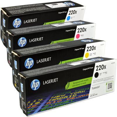 HP Toner, 4 toner W2200X-W2203X 220X multipack K C M Y 4 couleurs (C, CF, M, Y) HP Toner, 4 toner W2200X-W2203X 220X multipack K C M Y 4 couleurs (C, CF, M, Y)