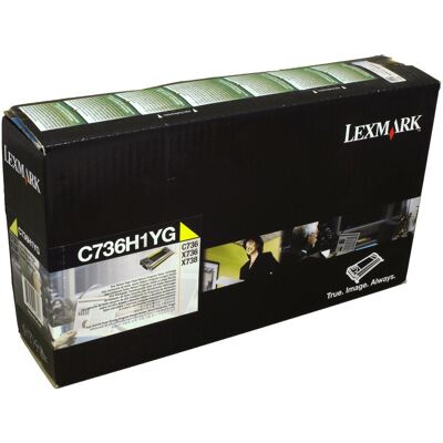 Lexmark Toner, C736h1yg C736h1yg (Y) Lexmark Toner, C736h1yg C736h1yg (Y)