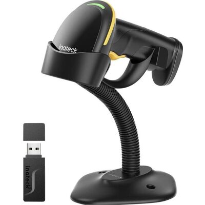 Inateck Barcode-Scanner Bluetooth 1D, 2D LED Black Hand-Scanner inkl. Standfuss (Codes à barres 1D, Codes à barres 2D), Lecteur de codes barres, Noir Inateck Barcode-Scanner Bluetooth 1D, 2D LED Black Hand-Scanner inkl. Standfuss (Codes à barres 1D, Codes à barres 2D), Lecteur de codes barres, Noir