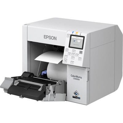 Epson CW-C4000e (1200 dpi), Imprimante d'étiquettes, Gris, Blanc Epson CW-C4000e (1200 dpi), Imprimante d'étiquettes, Gris, Blanc