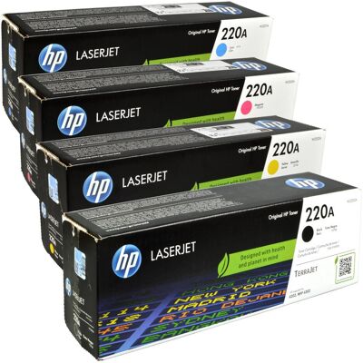 HP Toner, 4 toner W2200A-W2203A 220A multipack K C M Y 4 couleurs (C, CF, M, Y) HP Toner, 4 toner W2200A-W2203A 220A multipack K C M Y 4 couleurs (C, CF, M, Y)