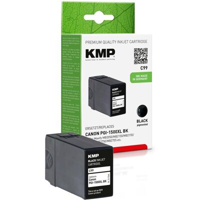 Cartouche d'encre compatible KMP Canon PGI-1500BK XL - Noir Cartouche d'encre compatible KMP Canon PGI-1500BK XL - Noir