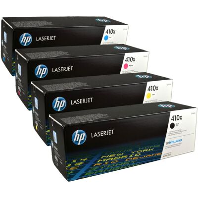 HP Toner, 4 toner CF410X-CF413X 410X Multipack K C M Y 4 couleurs (C, CF, M, Y) HP Toner, 4 toner CF410X-CF413X 410X Multipack K C M Y 4 couleurs (C, CF, M, Y)
