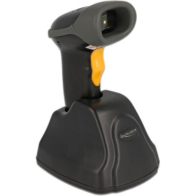 Delock Scanner de codes-barres 2,4 GHz 1D et 2D avec station de chargement - Multilingue (Code QR, Codes à barres 1D, Codes à barres 2D), Lecteur de codes barres, Noir Delock Scanner de codes-barres 2,4 GHz 1D et 2D avec station de chargement - Multilingue (Code QR, Codes à barres 1D, Codes à barres 2D), Lecteur de codes barres, Noir