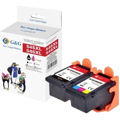 G&G, Cartouche d'impression, XL-Patronen 2er Set kompatibel mit Canon 546XL/545XL (CF) G&G, Cartouche d'impression, XL-Patronen 2er Set kompatibel mit Canon 546XL/545XL (CF)