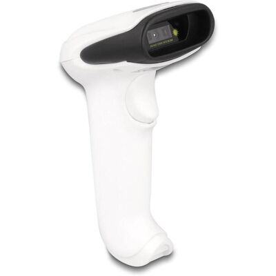 Delock Scanner de codes-barres 1D et 2D pour 2,4 GHz, Bluetooth ou USB (Code QR, Codes à barres 1D, Codes à barres 2D), Lecteur de codes barres, Blanc Delock Scanner de codes-barres 1D et 2D pour 2,4 GHz, Bluetooth ou USB (Code QR, Codes à barres 1D, Codes à barres 2D), Lecteur de codes barres, Blanc