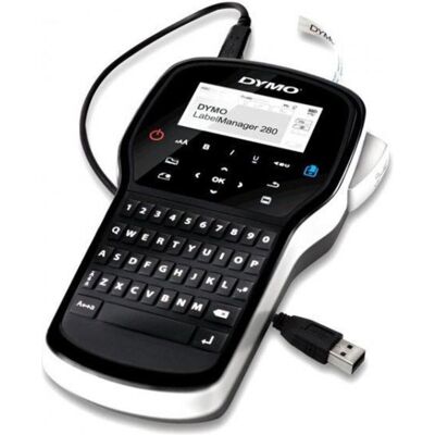 Dymo LabelManager 280 QWERTY EU Plug (180 dpi), Imprimante d'étiquettes, Noir, Argent Dymo LabelManager 280 QWERTY EU Plug (180 dpi), Imprimante d'étiquettes, Noir, Argent