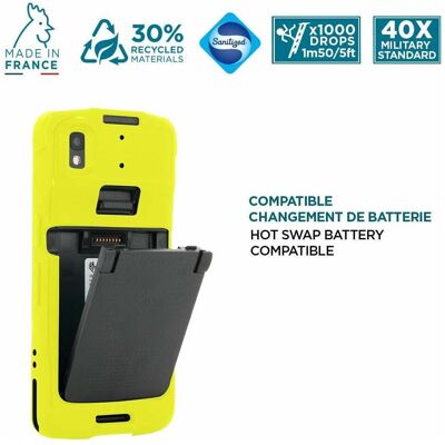 Mobilis PROTECH Case+Handstrap Zebra TC22/27 Safety yell sof, Lecteur de codes barres : accessoires Mobilis PROTECH Case+Handstrap Zebra TC22/27 Safety yell sof, Lecteur de codes barres : accessoires