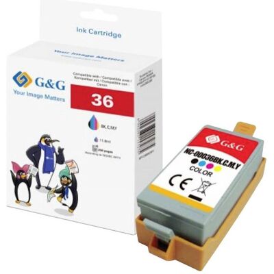G&G, Cartouche d'impression, Druckerpatrone Kompatibel GP-C36BKCMY G&G, Cartouche d'impression, Druckerpatrone Kompatibel GP-C36BKCMY