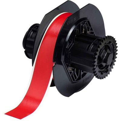 Brady, Rouleau d’étiquettes, Red Indoor/Outdoor Vinyl Tape Brady, Rouleau d’étiquettes, Red Indoor/Outdoor Vinyl Tape