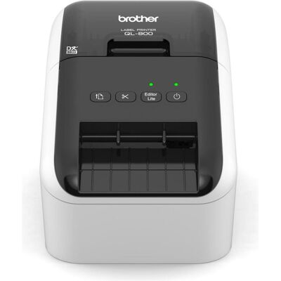 Brother QL-800 (300 dpi), Imprimante d'étiquettes, Gris, Noir Brother QL-800 (300 dpi), Imprimante d'étiquettes, Gris, Noir
