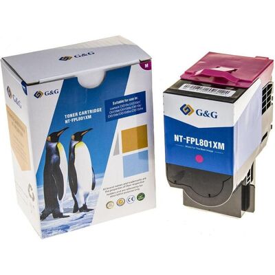 G&G, Toner, kompatibel Toner mit Lexmark 80C2SM0, NT-FPL801XM-A, magenta, 2000S (M) G&G, Toner, kompatibel Toner mit Lexmark 80C2SM0, NT-FPL801XM-A, magenta, 2000S (M)