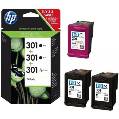 HP Cartouche d'impression, Combopack 301 (CF, Color) HP Cartouche d'impression, Combopack 301 (CF, Color)