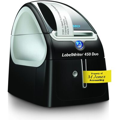 Dymo Labelwriter 450 Duo (600 dpi), Imprimante d'étiquettes, Noir, Argent Dymo Labelwriter 450 Duo (600 dpi), Imprimante d'étiquettes, Noir, Argent