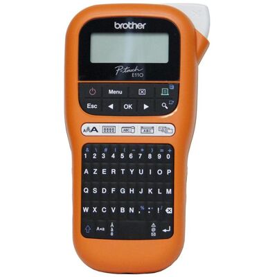Brother Imprimante d'étiquettes P-touch Edge PT-E110 (CD) Transfert thermique 180 x 180 DPI 20 mm/, Étiqueteuse, Noir, Orange Brother Imprimante d'étiquettes P-touch Edge PT-E110 (CD) Transfert thermique 180 x 180 DPI 20 mm/, Étiqueteuse, Noir, Orange