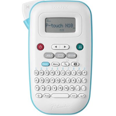 Brother PT-N10 Thermique Imprimante d'étiquettes, Étiqueteuse, Blanc, Bleu Brother PT-N10 Thermique Imprimante d'étiquettes, Étiqueteuse, Blanc, Bleu