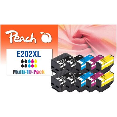 Peach, Cartouche d'impression, No.202XL, PEA, Multi10Pack, REM, FW komp (C, CF, M, Y) Peach, Cartouche d'impression, No.202XL, PEA, Multi10Pack, REM, FW komp (C, CF, M, Y)