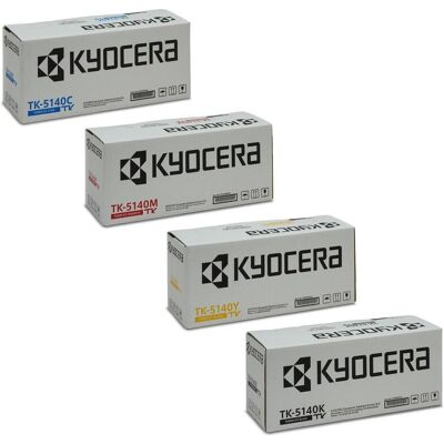 Kyocera Toner, Toner original TK-5140 - Multipack de 4 (cyan, magenta, jaune, noir) (C, CF, M, Y) Kyocera Toner, Toner original TK-5140 - Multipack de 4 (cyan, magenta, jaune, noir) (C, CF, M, Y)