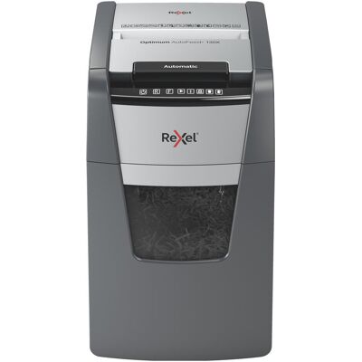 Rexel, Destructeur de documents, Optimum AutoFeed+ 130X Destructeur coupe croisée 4 x 28 mm 44 l Nombre de feuilles (max.) : 130 Sich (Coupe de particules) Rexel, Destructeur de documents, Optimum AutoFeed+ 130X Destructeur coupe croisée 4 x 28 mm 44 l Nombre de feuilles (max.) : 130 Sich (Coupe de particules)