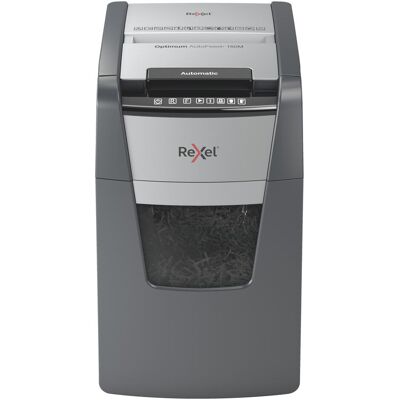 Rexel, Destructeur de documents, Destructeur de documents Optimum AutoFeed+ 150M Micro cut 2 x 15 mm 44 l Nombre de feuilles (max.) Rexel, Destructeur de documents, Destructeur de documents Optimum AutoFeed+ 150M Micro cut 2 x 15 mm 44 l Nombre de feuilles (max.)