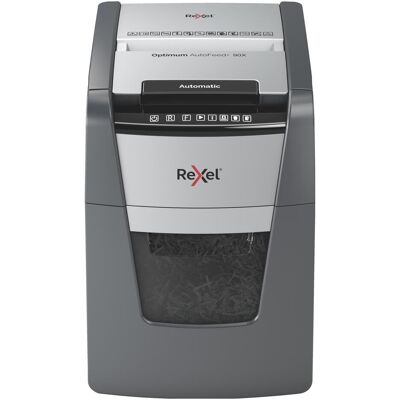Rexel, Destructeur de documents, Optimum AutoFeed+ 90X (Coupe de particules) Rexel, Destructeur de documents, Optimum AutoFeed+ 90X (Coupe de particules)