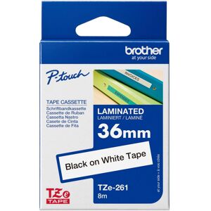 Brother Ruban d'étiquetage, Tze-261 (3.60 cm, Blanc, Noir) Brother Ruban d'étiquetage, Tze-261 (3.60 cm, Blanc, Noir)