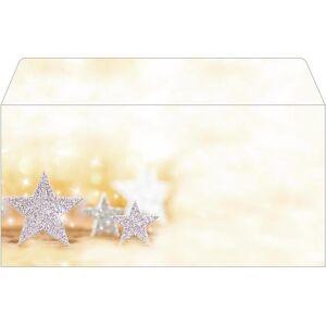 Sigel, Enveloppes, Étoiles à paillettes (110 x 220 mm, 50x) Sigel, Enveloppes, Étoiles à paillettes (110 x 220 mm, 50x)