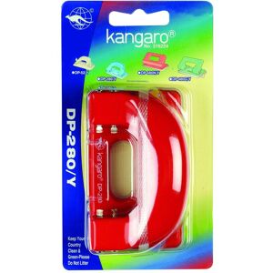 Kangaro, Perforatrice, Dp-280y Perforateur, Perforation jusqu'à 11 feuilles, blister, rouge Kangaro, Perforatrice, Dp-280y Perforateur, Perforation jusqu'à 11 feuilles, blister, rouge
