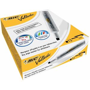 Bic, Marqueur, Velleda 1791 surligneur 12 pièce(s) Pointe émoussée Noir (12x) Bic, Marqueur, Velleda 1791 surligneur 12 pièce(s) Pointe émoussée Noir (12x)