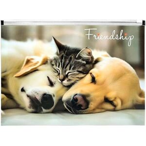 Panta Plast, Enveloppes, A4-PP-Umschlag mit „Friendship“-Reissverschlussaufdruck (A4) Panta Plast, Enveloppes, A4-PP-Umschlag mit „Friendship“-Reissverschlussaufdruck (A4)