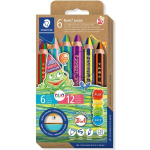 Staedtler Écriture + dessin, Noris junior 1402 duo Buntstifte farbsortiert, 1 Set (6x) Staedtler Écriture + dessin, Noris junior 1402 duo Buntstifte farbsortiert, 1 Set (6x)