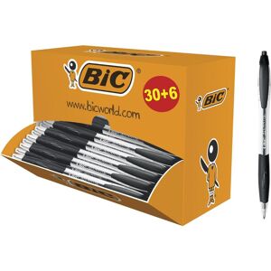 Bic, Stylo, Atlantis Classic, Clip-on stylo bille rétractable, Rechargeable, Noir, 36 pc(s) (36x) Bic, Stylo, Atlantis Classic, Clip-on stylo bille rétractable, Rechargeable, Noir, 36 pc(s) (36x)