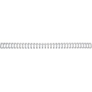 GBC Dos de reliure fil métallique 12.5mm, 34 anneaux, argent, 100 pcs., Relieuse : accessoires, Argent GBC Dos de reliure fil métallique 12.5mm, 34 anneaux, argent, 100 pcs., Relieuse : accessoires, Argent