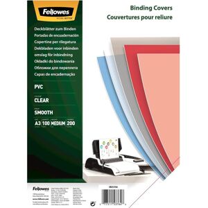 Fellowes Feuilles de couverture en PVC (A3, 200 microns), Relieuse : accessoires, Transparent Fellowes Feuilles de couverture en PVC (A3, 200 microns), Relieuse : accessoires, Transparent