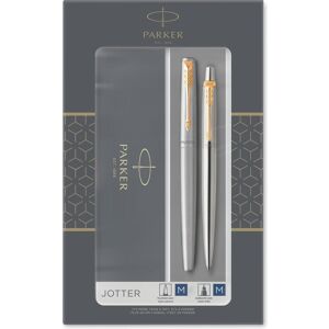 Parker Pen, Stylo, Set d'ustensiles d'écriture JOTTER en acier inoxydable G.C. Contenu : 1 biros, largeur de trait : M (2x) Parker Pen, Stylo, Set d'ustensiles d'écriture JOTTER en acier inoxydable G.C. Contenu : 1 biros, largeur de trait : M (2x)