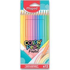 Maped, Écriture + dessin, Crayons de couleur Color Peps Pastel 12 pièces (12x) Maped, Écriture + dessin, Crayons de couleur Color Peps Pastel 12 pièces (12x)