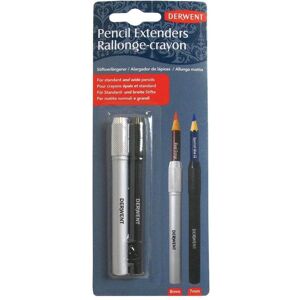 Derwent, Crayon à papier + critérium, Rallonge de crayon, pour diamètre 7 et 8 mm, 2 pièces (2x) Derwent, Crayon à papier + critérium, Rallonge de crayon, pour diamètre 7 et 8 mm, 2 pièces (2x)
