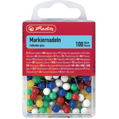 Herlitz, Présentation : accessoires, 100 Aiguilles de marquage 8770356 Herlitz, Présentation : accessoires, 100 Aiguilles de marquage 8770356