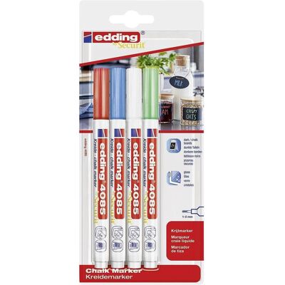 Edding, Marqueur, Marqueur craie (4x) Edding, Marqueur, Marqueur craie (4x)