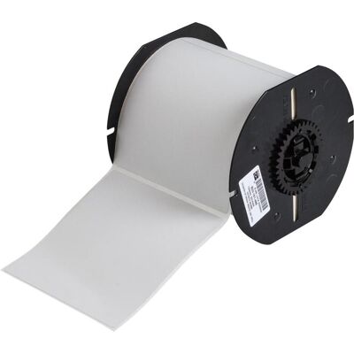 Brady, Rouleau d’étiquettes, Étiquettes B33 Series en polyester métallisé avec adhésif acrylique permanent (106.68 mm) Brady, Rouleau d’étiquettes, Étiquettes B33 Series en polyester métallisé avec adhésif acrylique permanent (106.68 mm)