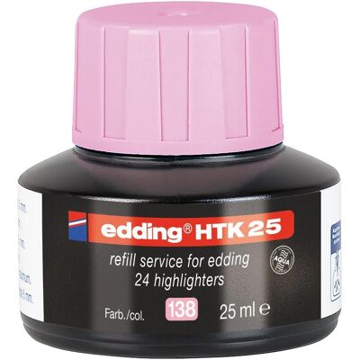 Edding, Marqueur, Recharge 25ml rose pastel (1x) Edding, Marqueur, Recharge 25ml rose pastel (1x)